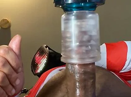 Automasturbator Milks Out A Moaning Cumshot From Masked Man