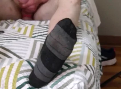 Watch Me Bust Stroke Close up Laying Down on Bed
