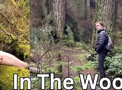 Blond Twink Pisses And Cums In Public During A Walk In The Forest