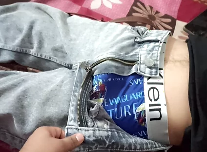 Wow First Time I Touch My Stepbrother Big Monster Cock in Pant
