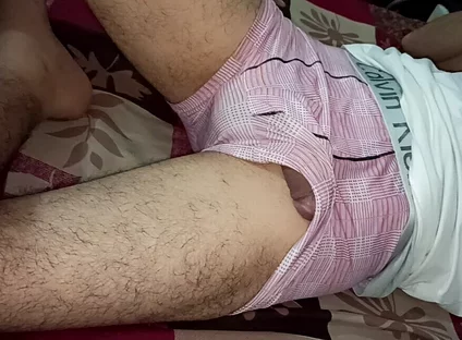 Wow First Time Hold My Stepbrother Big Cock From Underwear Then I Open It