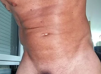 Big on My Belly After One Hell of an Ejaculation