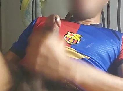 Masturbating a Big Cock