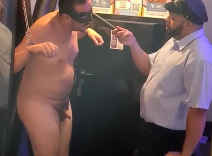 Cuffed and Tested - Bear Cop Gutpunch Session