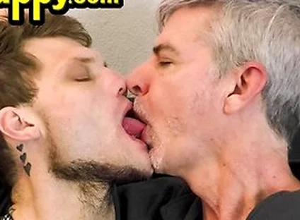 Richard Lennox And Jake Skittles Voraciously Kissing Each Other