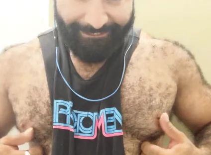 A Little Post Workout Nipple Play
