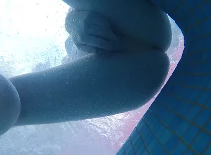 Amateur Pale Skin Redhead Guy with Hot Smooth Bum Caught Soft Playing (handjob, Footjob, Quick Blowjob, Ass Playing) Underwater