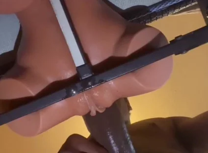 Pounding Fake Pussy Silicone Doll Cumming Hard