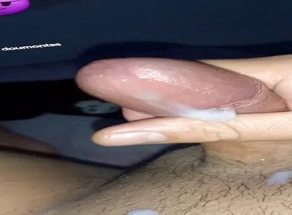 Glorious handjob that I give myself and I cum