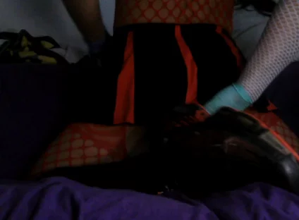 Black Red Cheerleader Outfit, BBC to Ride to Orgasm