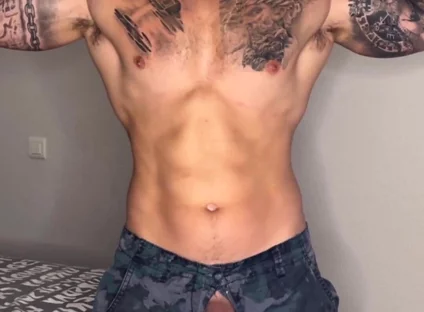 My Military Cock Cums with No Touch