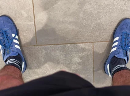 My Mate Watched My Jerk off and Cum in a Busy Supermarket