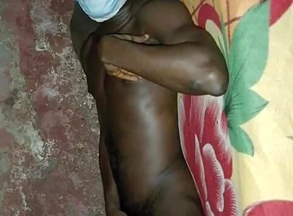 African Black Man Showcasing His Bed Skills