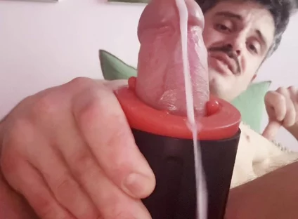 Huge Cumshot After Hours of Edging