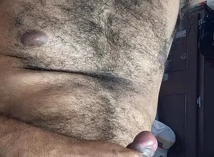 Hairy Giant Man Big Cumshow
