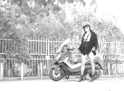 During the Ride, Her Skirt Lifts up and Reveals Her Small Penis