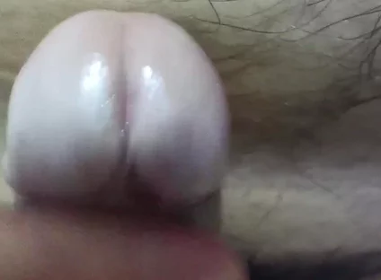 Huge Edging Cumshot. Close up Frenulum Play Cumshot
