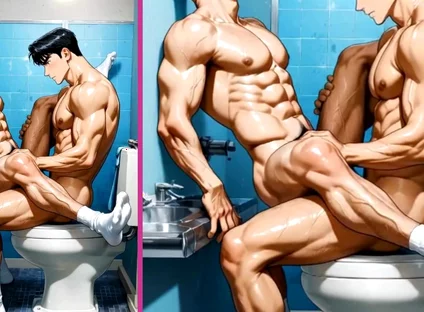 POV: You're Fucking Your Friend's Hot Ass with Lust in the Gym Bathroom.