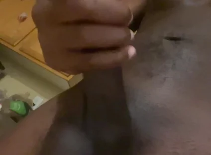 Risky Wanking in the Kitchen in a Shared House