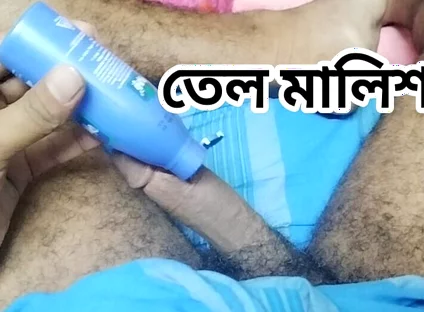 Desi Lungi Boy - Hard Dick Oil Massage and Hardcore Solo Flex
