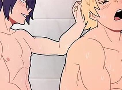 Car Toon - Tamaki Vs Mirio In The Gym Shower, Gay Porn Version Of The Anime My Hero Academia