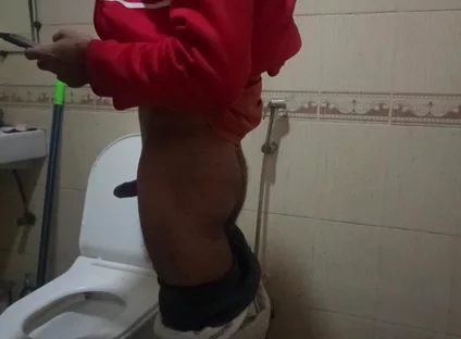 Desi in Bathroom