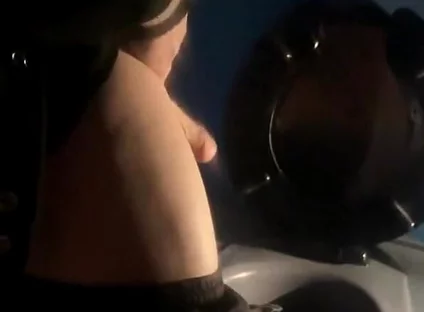 Amateur Boy Opens Street Public Toilets, Catches His Ginger Friend Peeing and Lends Him a Helping Hand