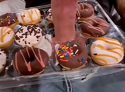 Big Cock Serves Donuts with Extra Frosting