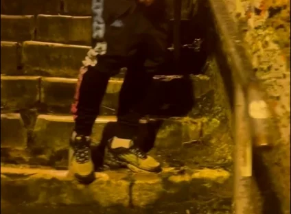 Amateur Boy Catches His Friend Pissing in the Street and Touches His Cock