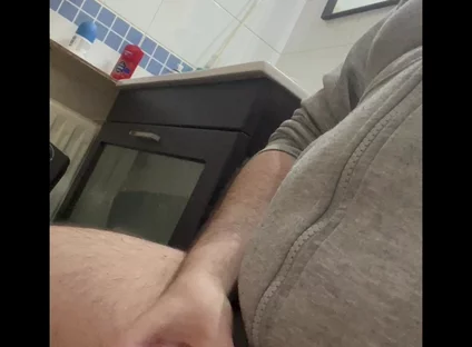 Jerking and Cumming in Bathroom