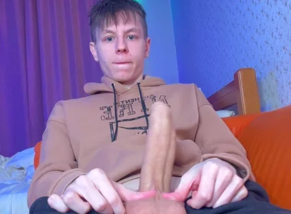 Stroking My Big Cock as Quietly as Possible While Parents Are Home