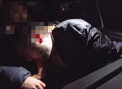 My Straight Friend Chris Fucks Me in the Car After I Suck Him and I Swallow His Load