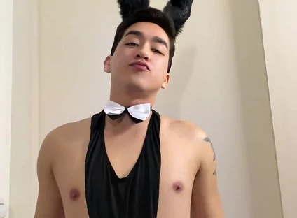 Cute Femboy Bunny Seducing