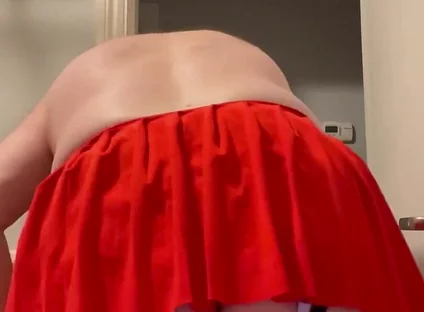 My Red Mini Skirt