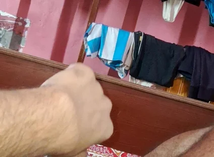 The Young Boy From the Desi Village, Full of Enthusiasm, Is Having Sex with His Hands.