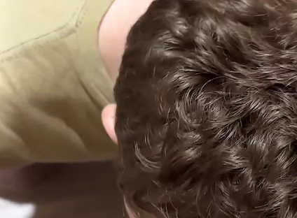 He Kisses My Big Hard Cock While I Pee