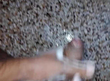 A Young Hindu Boy From India Is Fucking His Thick Cock Hard with His Hands While Taking a Bath