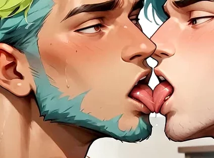 The Teal-haired Muscle Lover Fills the Office Orgy Quota with His Freshest Honey - Wow, First-time XXX!