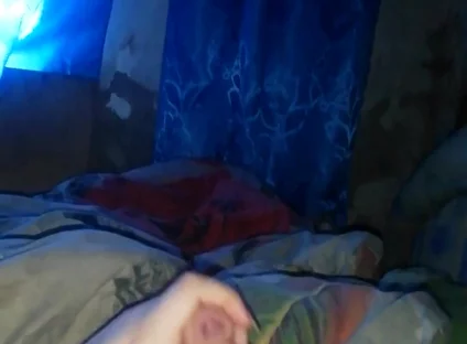 Masturbating