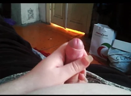 Masturbating