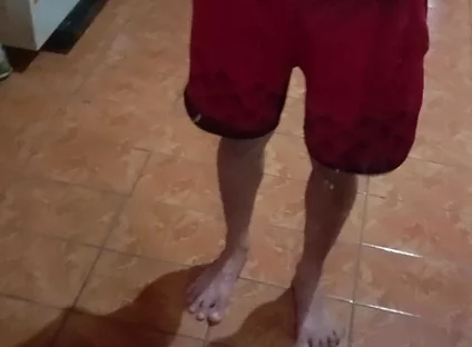 Boy in Red Shorts