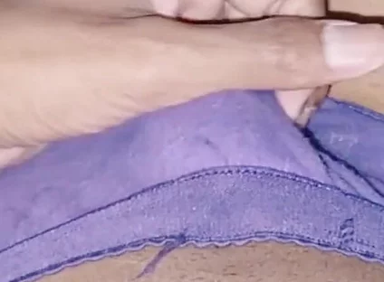 Slim and Skinny Sissy Femboy Masturbating in Sister's Pantie
