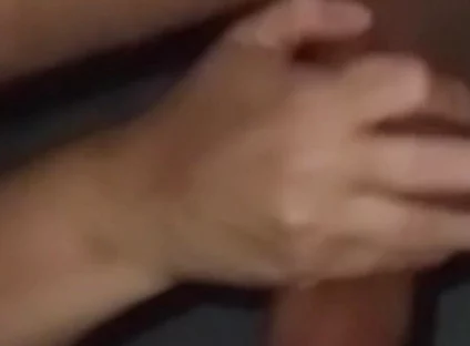 Married Woman Feels the Size of His Cock and Handles His Balls Without the Cock Ring