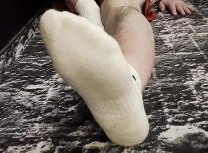 Coach Karl's Feet in His White Socks [8893]