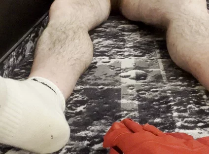 Coach Karl Feet White Socks and Bare Balls [5834]