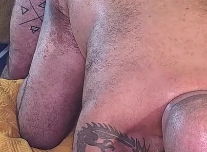 Hairy Bear Top Pounds Tattooed Bottom Doggy and Missionary Raw
