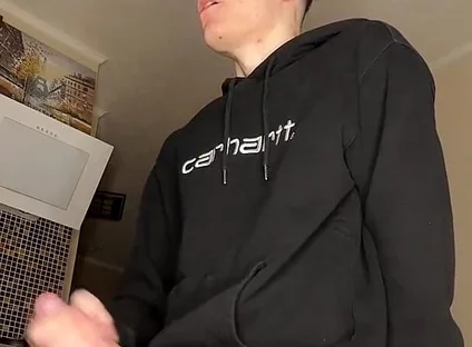 Hot Young Guy’s Cum Play