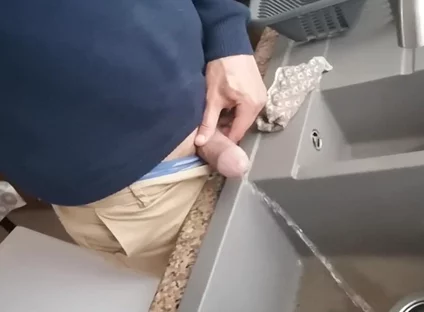 Pissing Into My Kitchen Sink