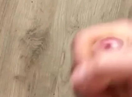 Morning Handjob and Cum on the Table