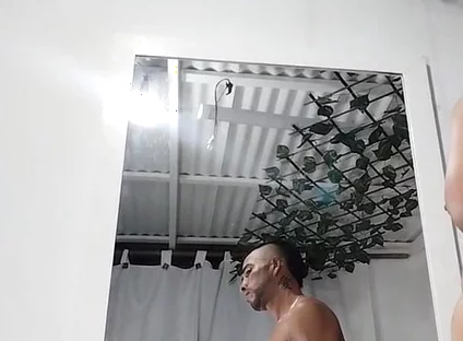 Cum in Front of the Mirror